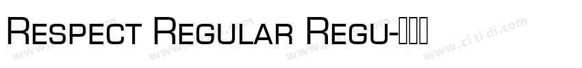 Respect Regular Regu字体转换